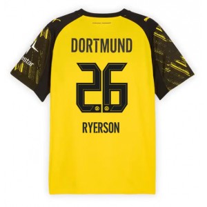 Borussia Dortmund Julian Ryerson #26 Jalkapallovaatteet Kotipaita 2025-26 Lyhythihainen